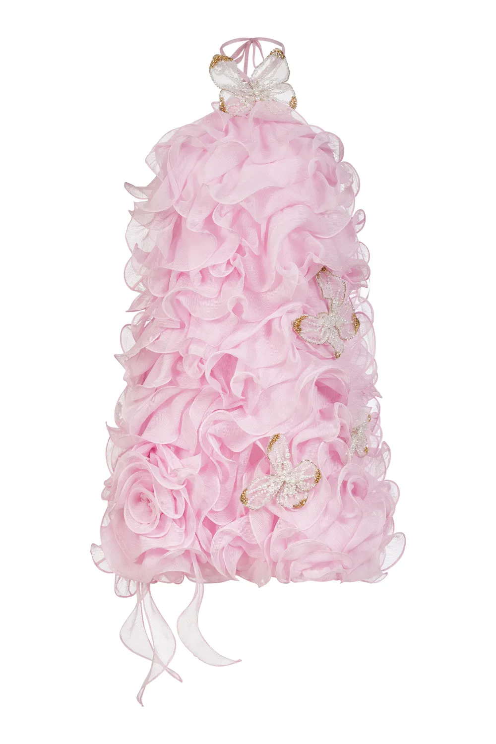 SILK PLISSE MINI DRESS (RUNWAY)