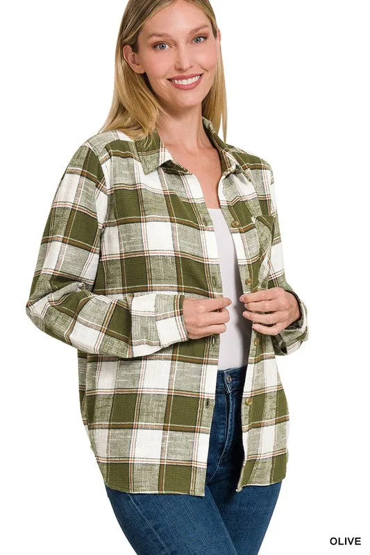 Skipper Plaid Shacket