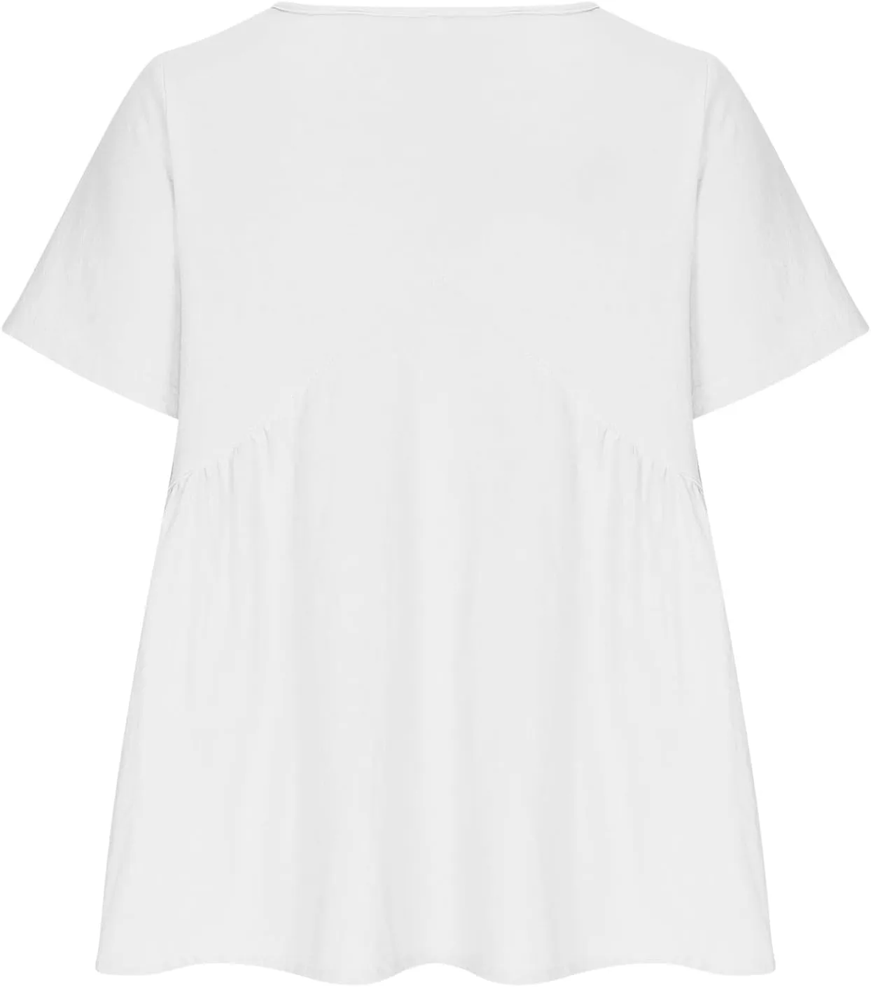 Solid Color Short Summer Sleeves Mini Dress Casual Loose V Neck Pleated Ruffle Flutter Swing Vacation Sundress