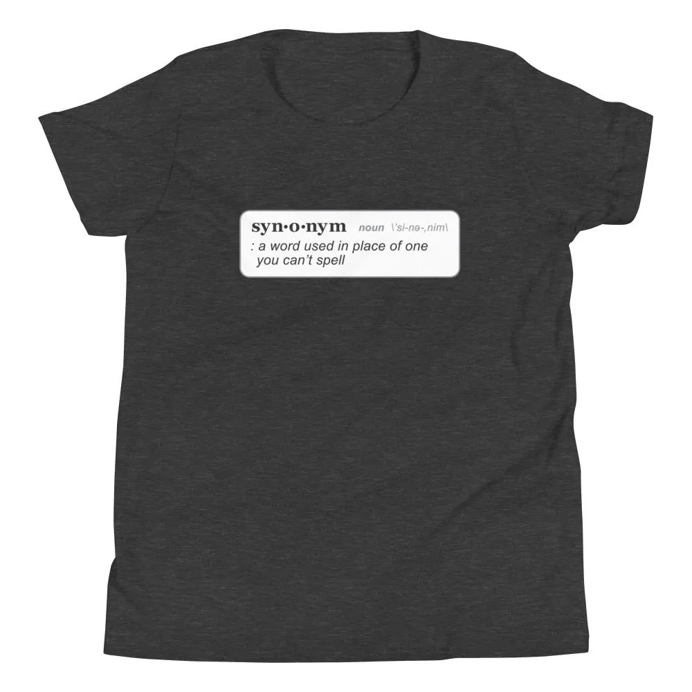 Synonym Definition Kid's Youth Tee