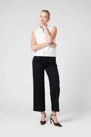 TAKING SIDES ZIP VEST TOP