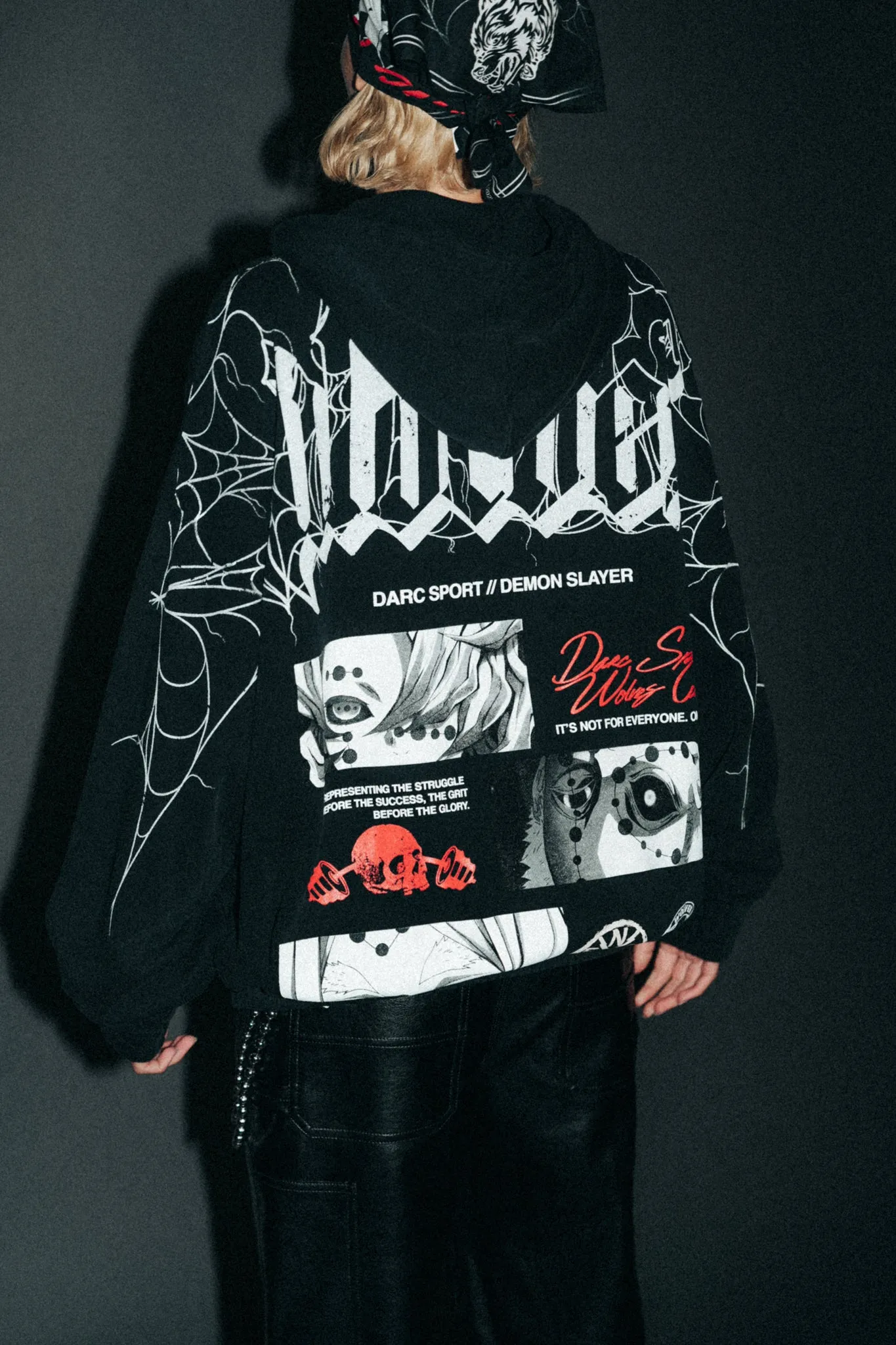 The Spider Family "Chambers" Zip Hoodie in Black