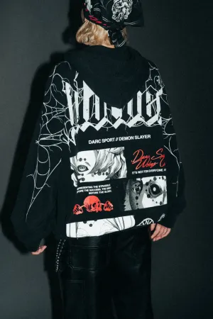 The Spider Family "Chambers" Zip Hoodie in Black