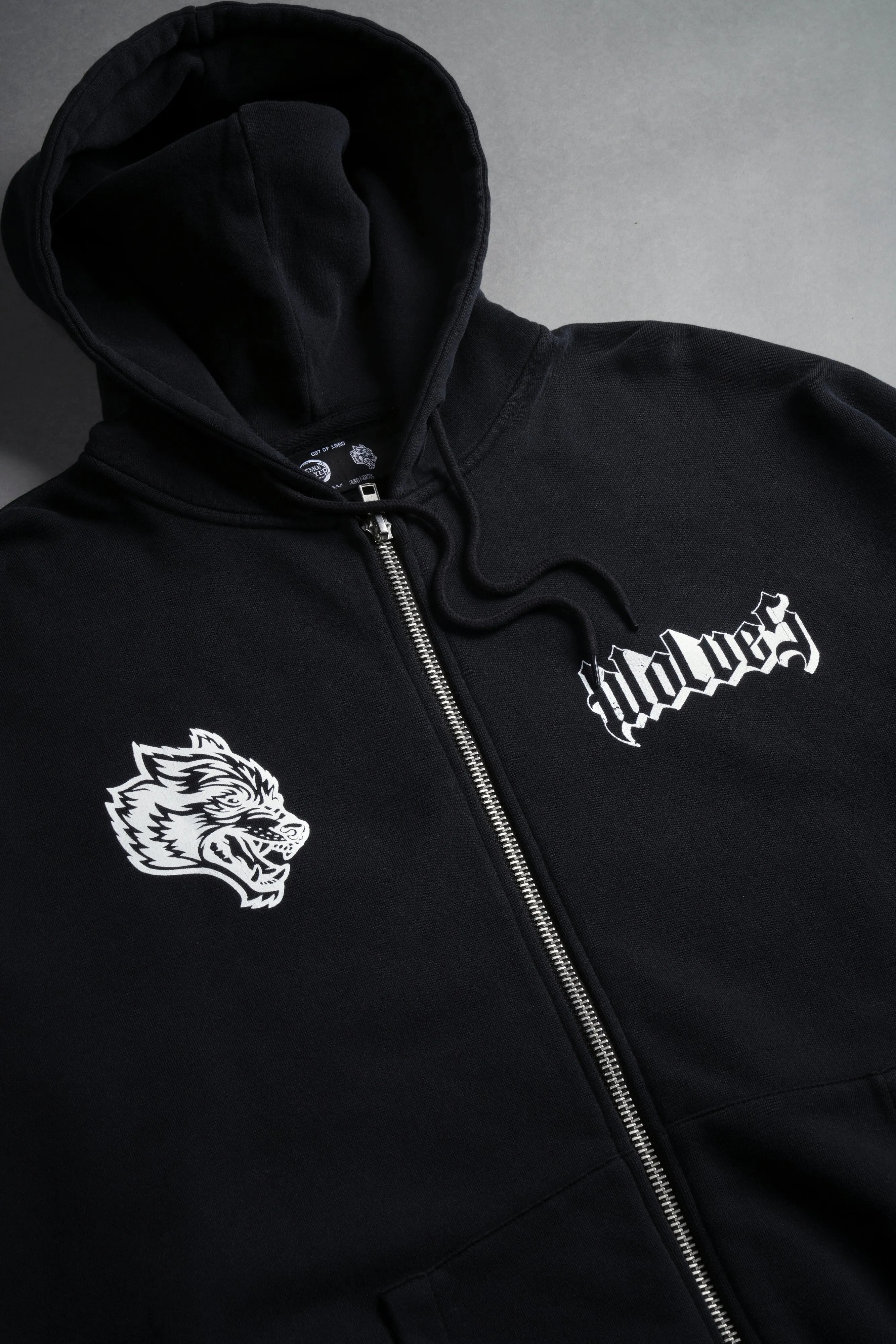 The Spider Family "Chambers" Zip Hoodie in Black