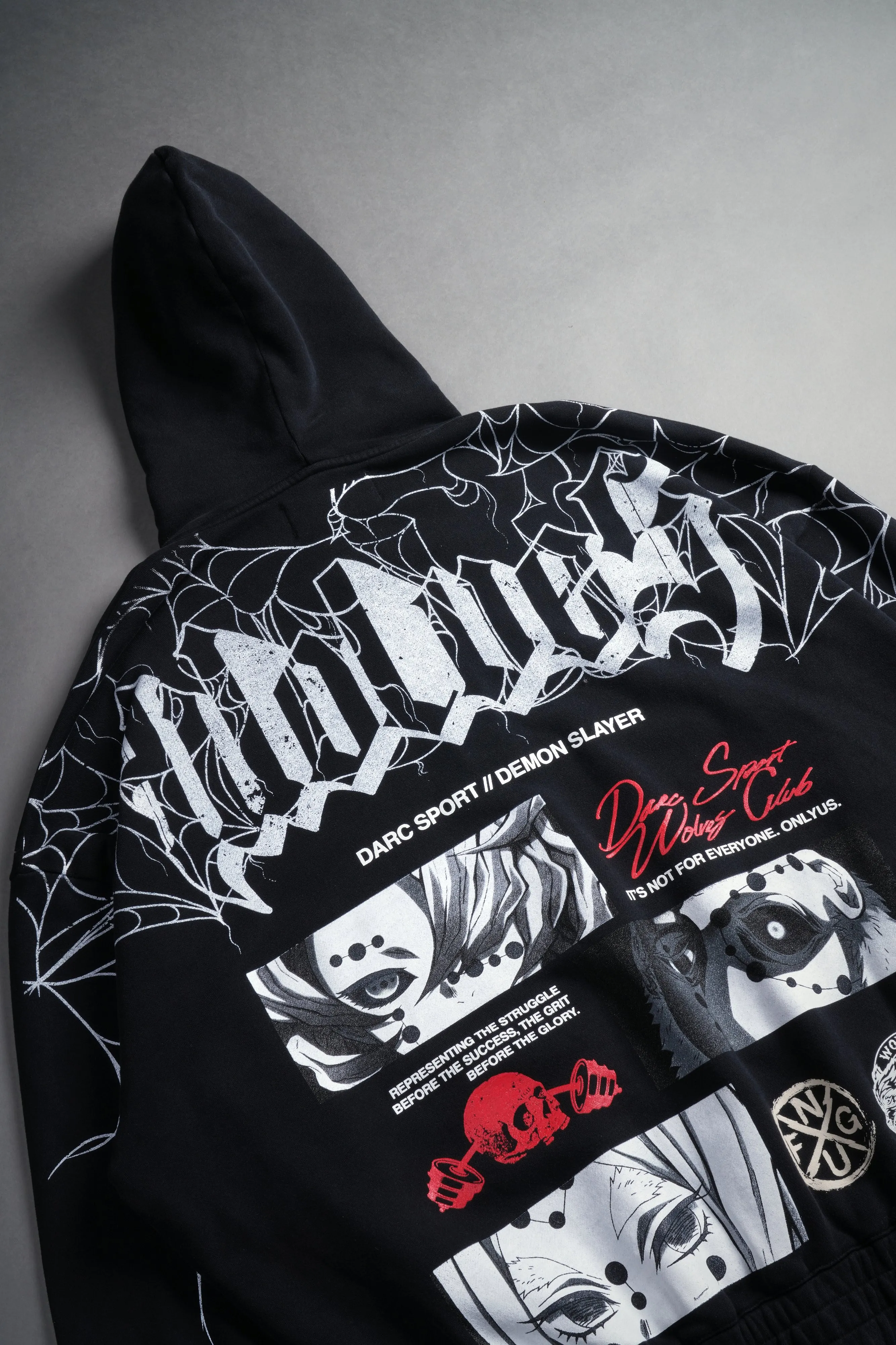 The Spider Family "Chambers" Zip Hoodie in Black