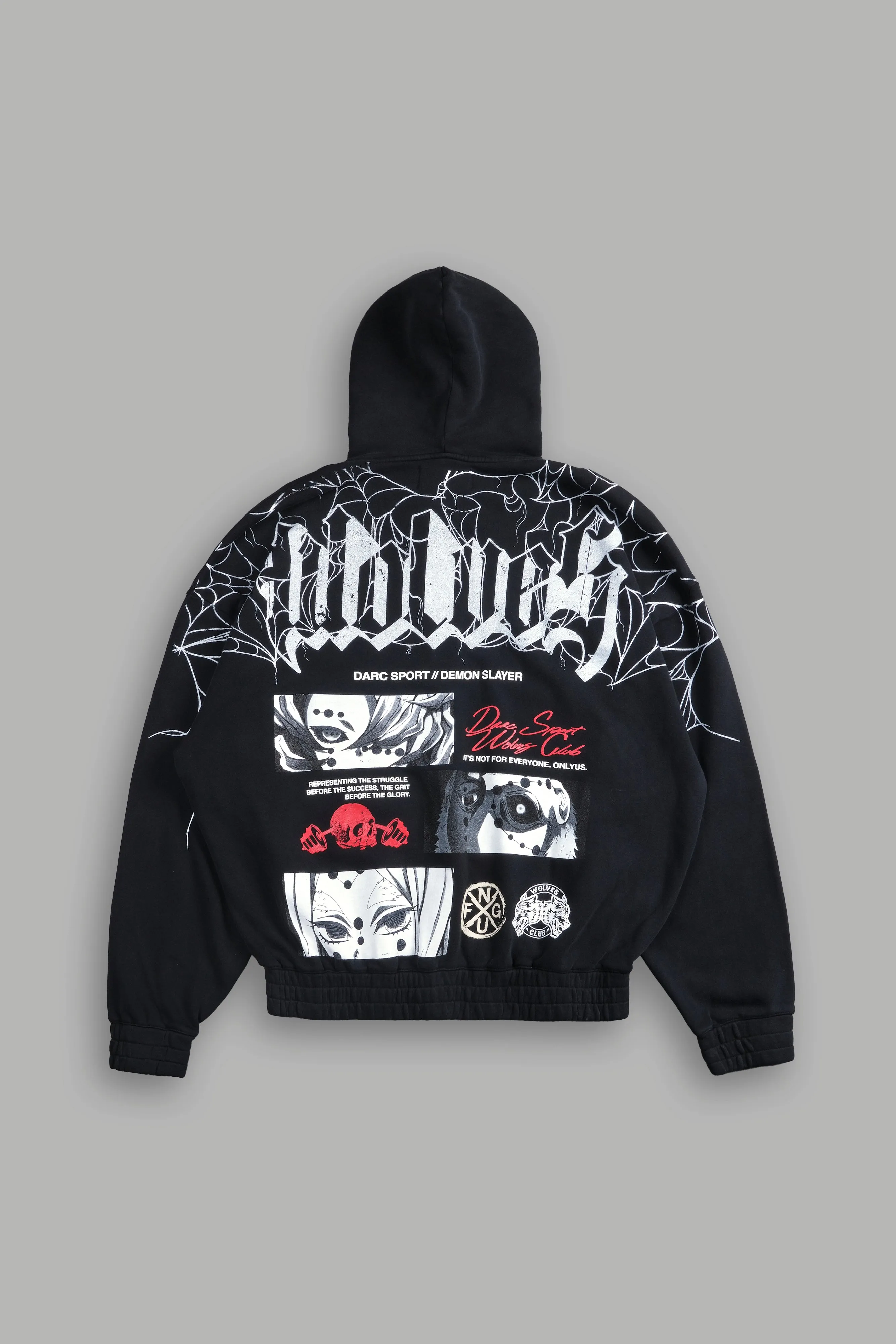 The Spider Family "Chambers" Zip Hoodie in Black