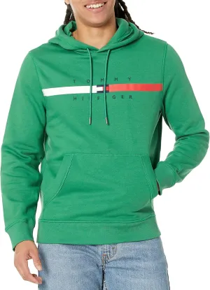 Tommy Hilfiger Men's Flag Stripe Hoodie Sweatshirt