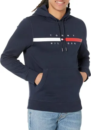 Tommy Hilfiger Men's Flag Stripe Hoodie Sweatshirt