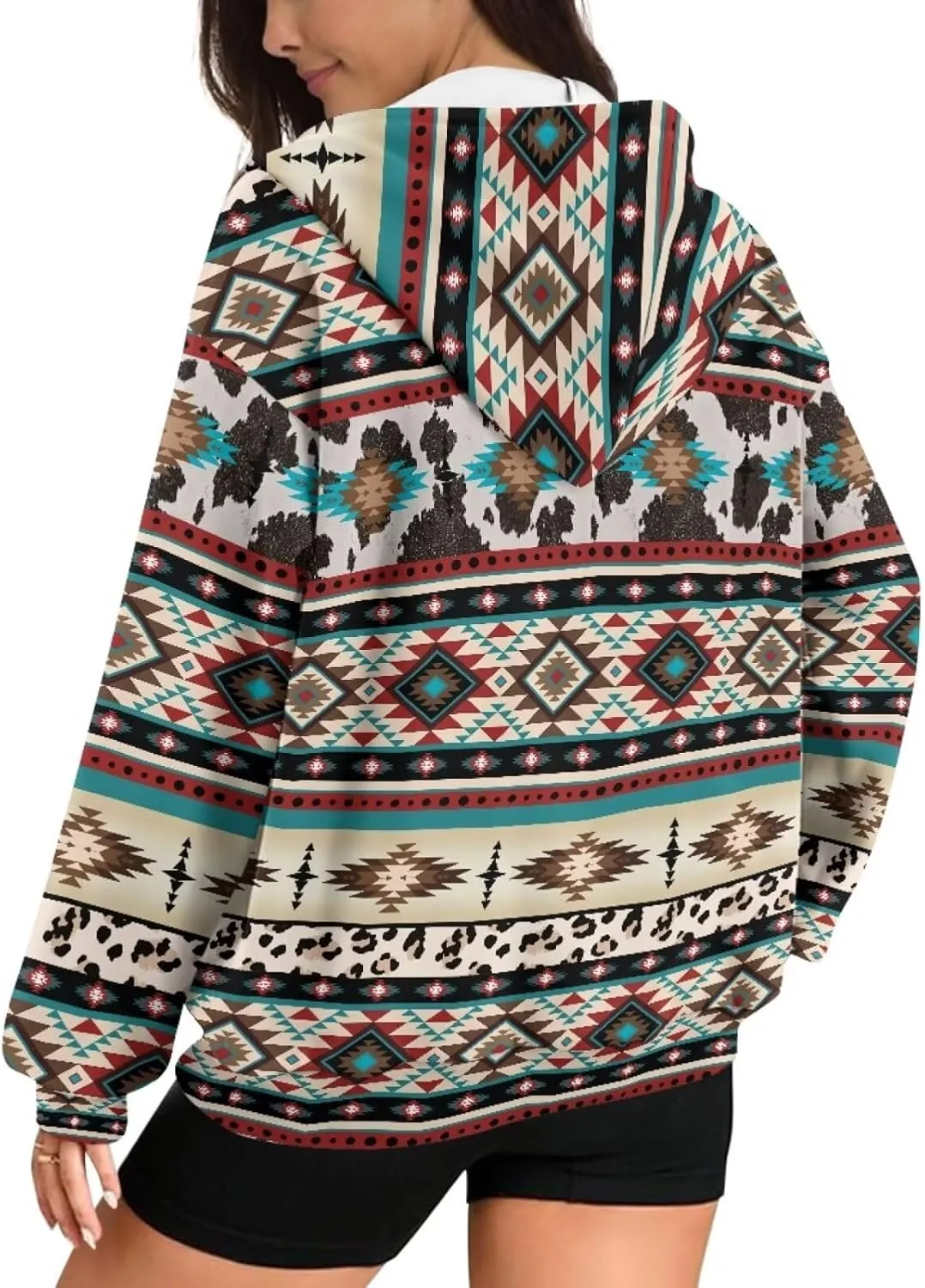 Women Oversized Hoodies Zip Up Sweatshirt Fall Clothes Hooded Sweater Fall Winter Jacket for Workout, XS-XL