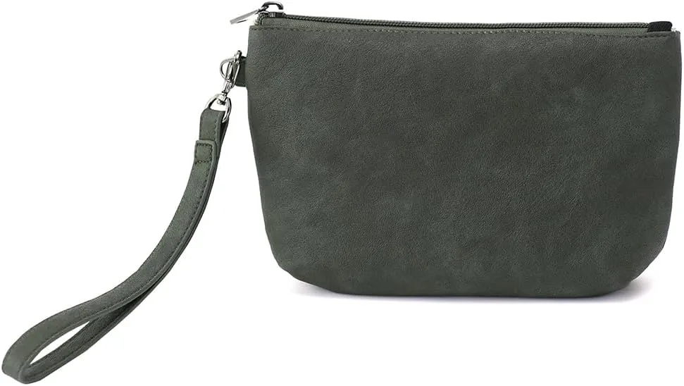 Women Zipper Wristlet Wallet with Coin Pocket