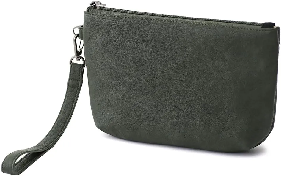 Women Zipper Wristlet Wallet with Coin Pocket