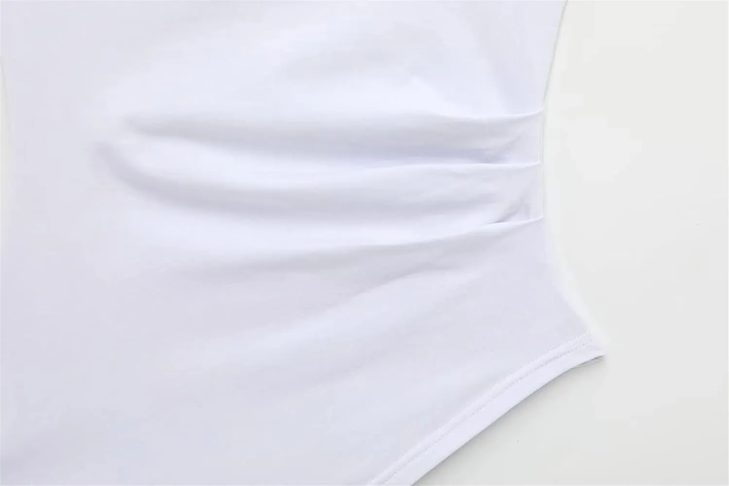 Women's Asymmetric Solid Color Tank Top Casual Slim Fit Slant Neck Camisole