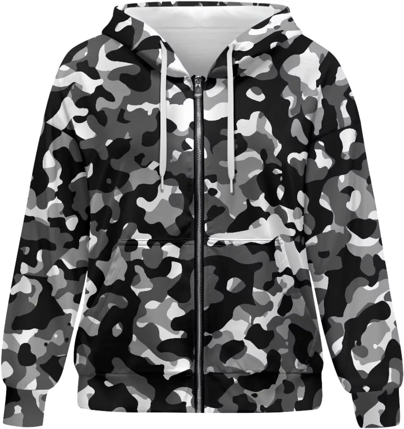 Womens Hoodies Zip Up Loose Sweatshirt Coat with Pocket Lightweight Long Sleeve Full Zip Hoodies Outfits for Fall