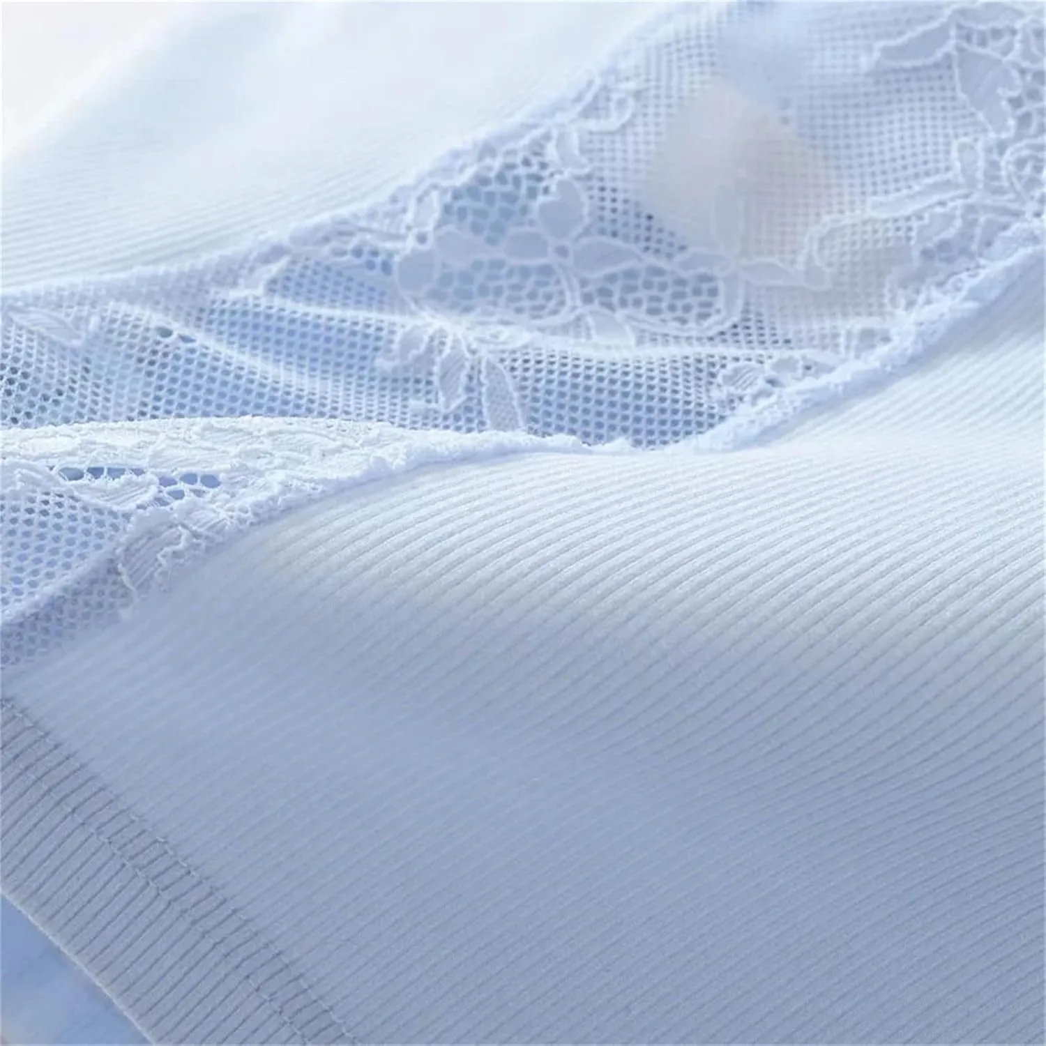 Women's Round Neck Sleeveless Top Lace Back Built-in Chest Pad Summer Slim Casual Camisole