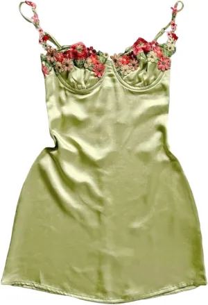 Women's V Neck Adjustable Spaghetti Straps Sleeveless Sexy Backless Dress Y2k Lace Dresses Party Clubwear