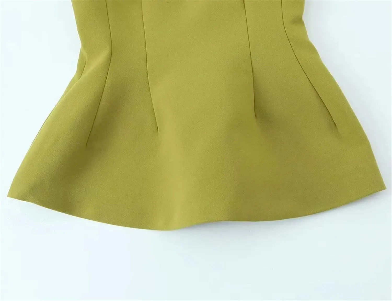 Women's V-Neck Sleeveless Dress Hem Camisole Top Casual Slim Fit Sleeveless Tank Vest