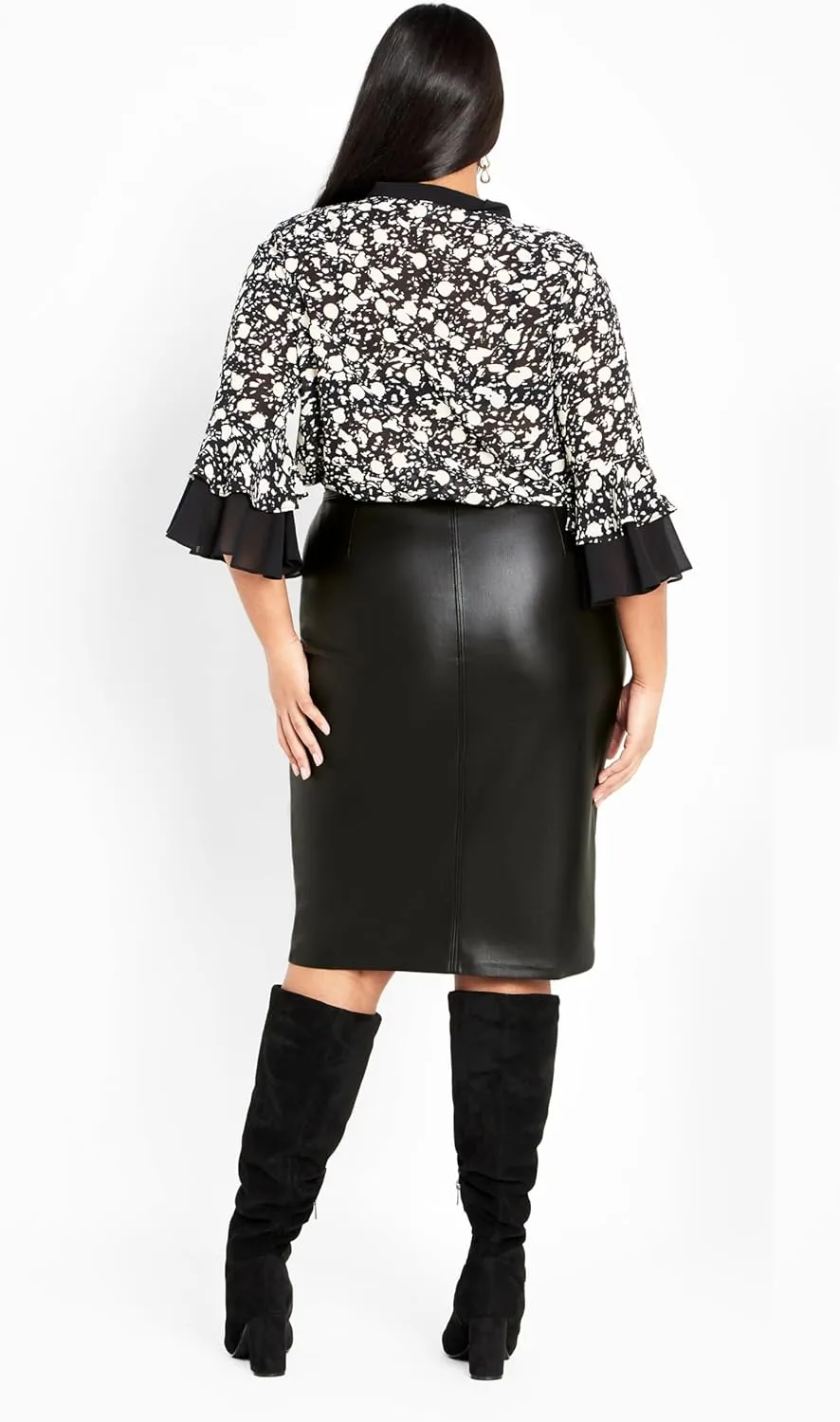 Women's Valerie Faux Leather Skirt