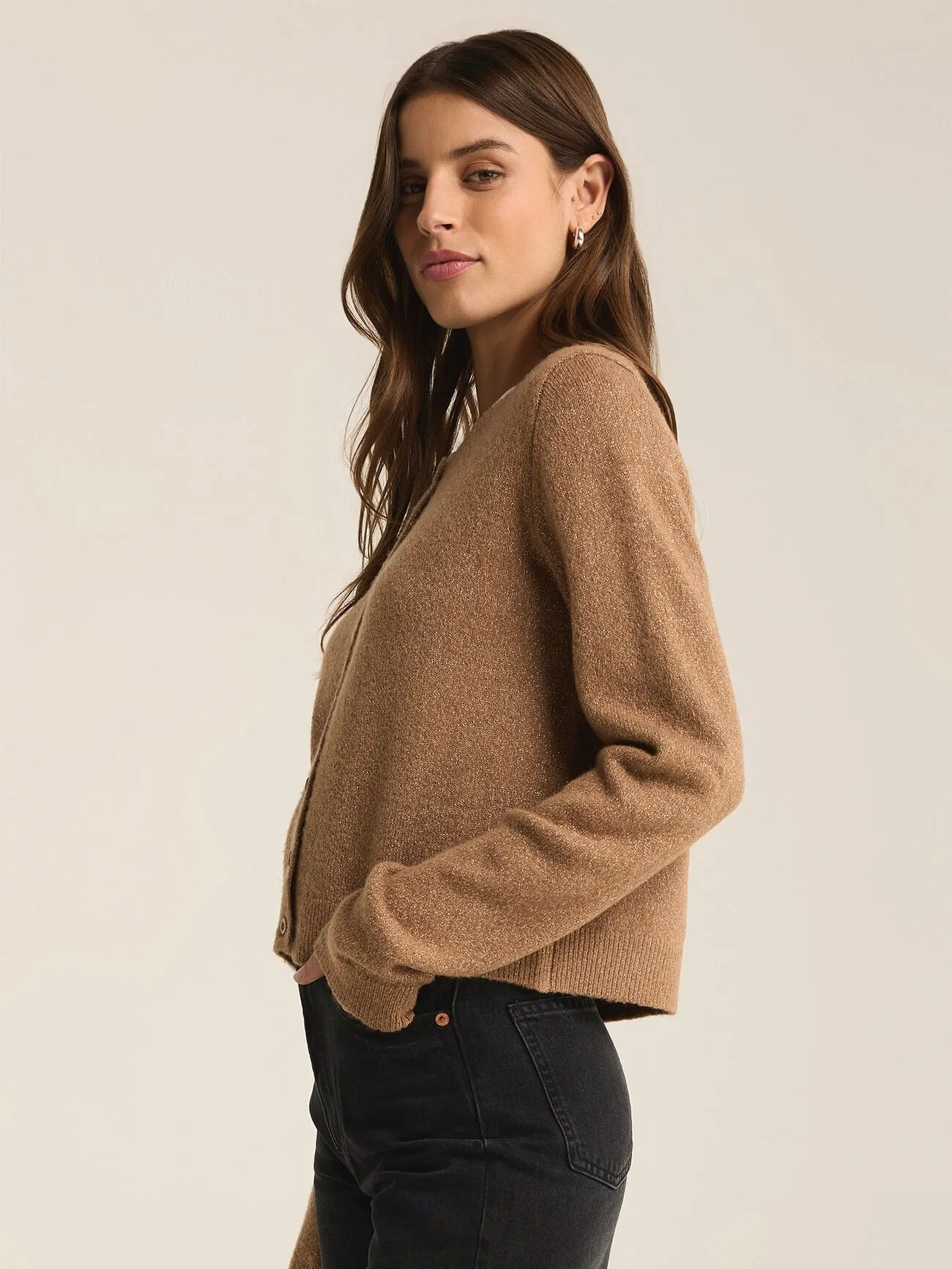 {Z Supply} Outlook Metallic Cardigan